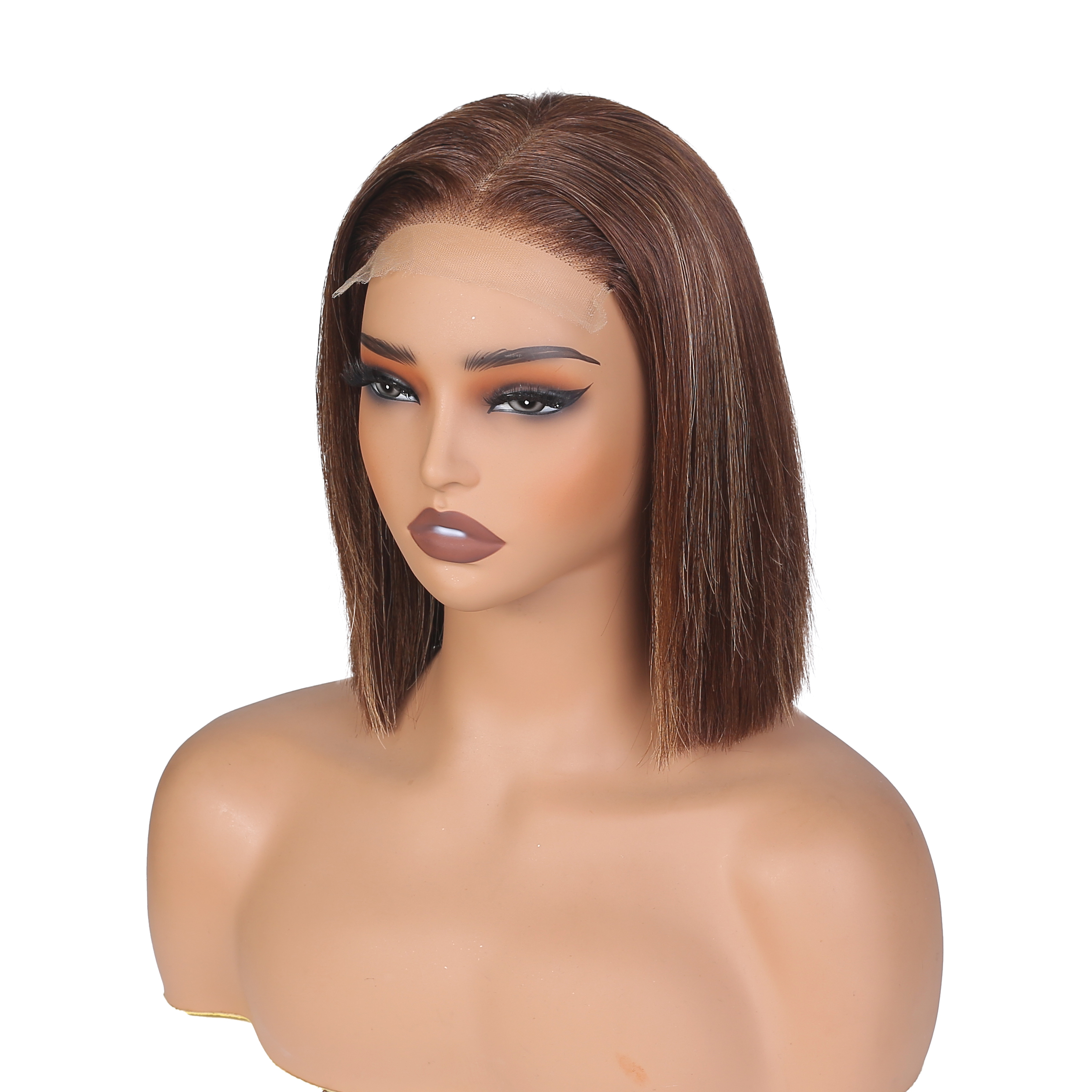Lyric Selection Balayage P4/22 Colored Double Drawn Bob 5x5 Lace Closure Wig 10Inch