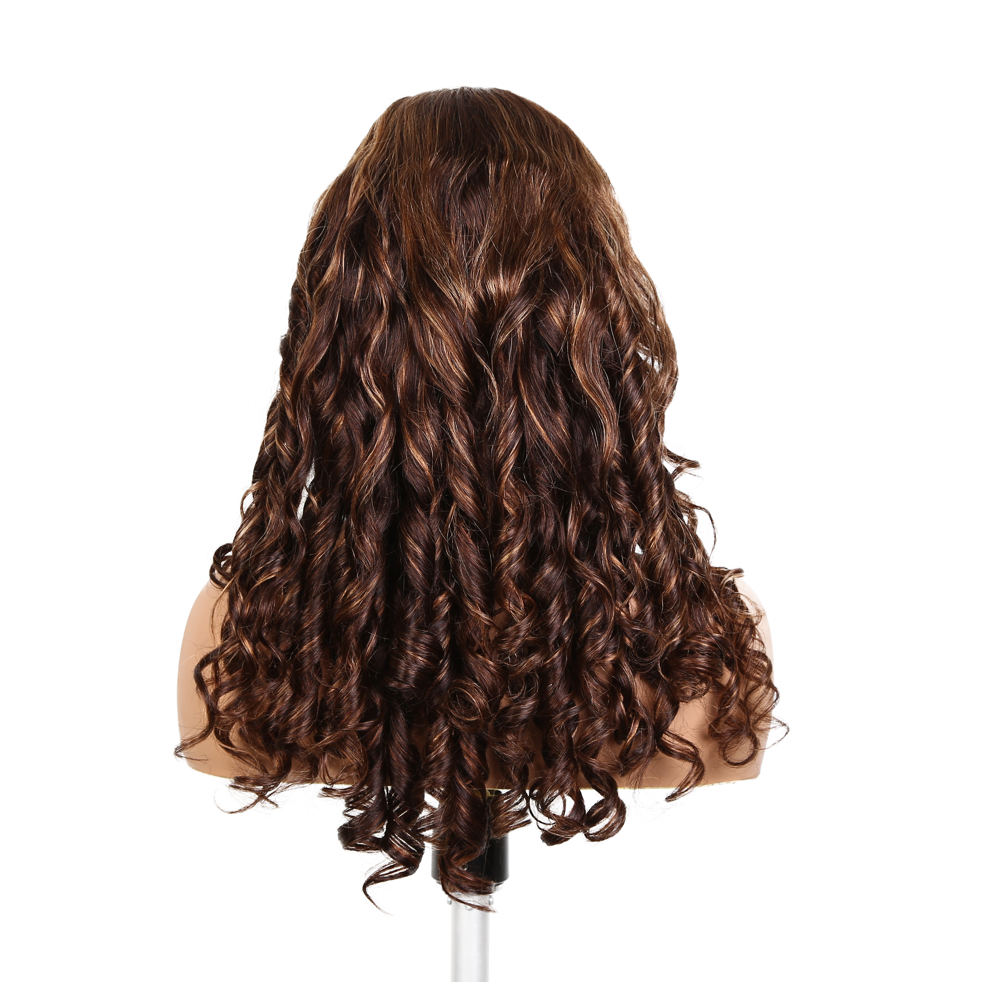 Lyric Selection P4/27 Highlight Color Loose Body Wave 5x5 Lace Closure Wig 22Inch