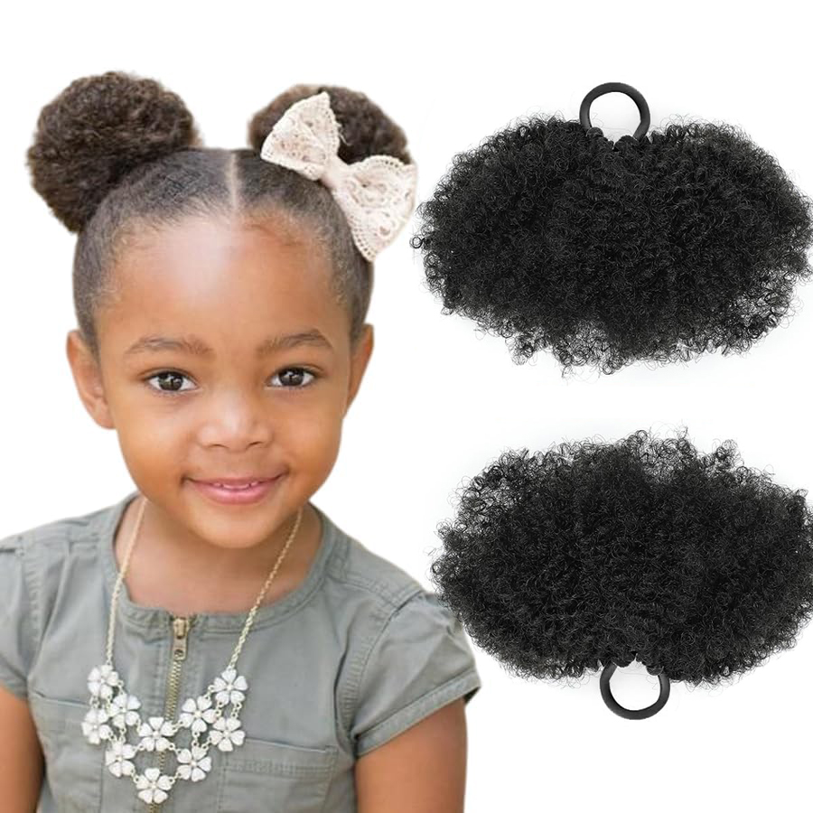 Lyric Selection 4Inch Afro Puff Ponytail For Kids