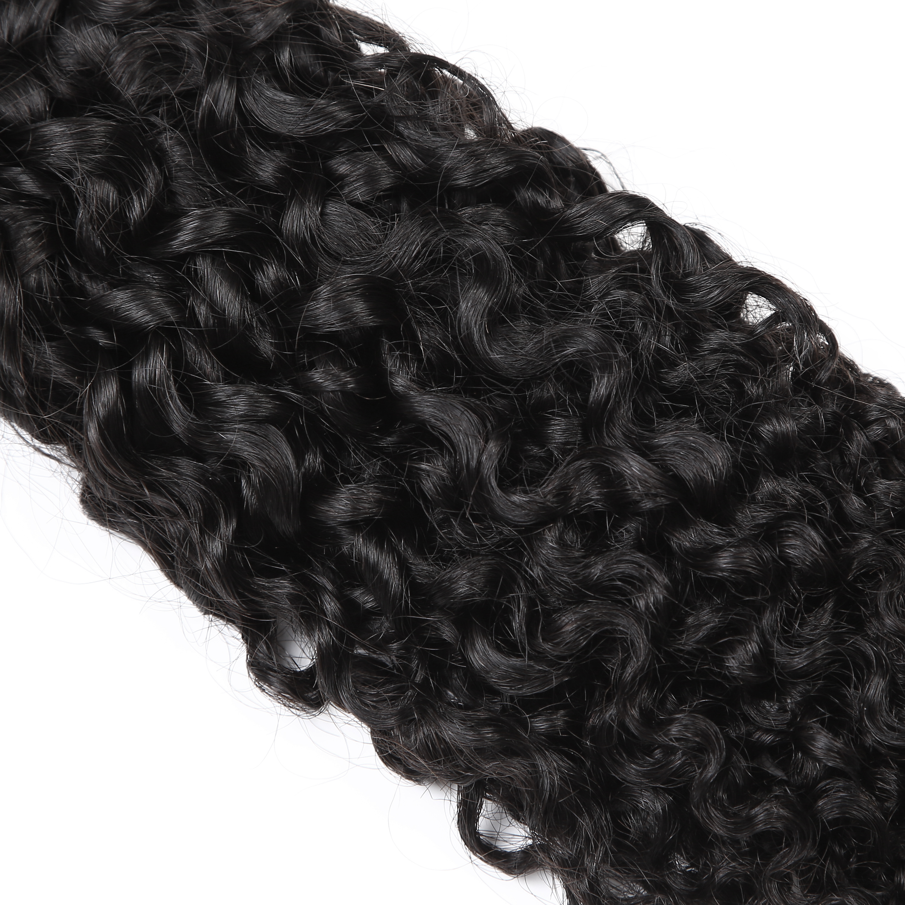 Lyric Selection 100% Human Hair Bundles Natural Color  Virgin Hair Burmese Curly Texture