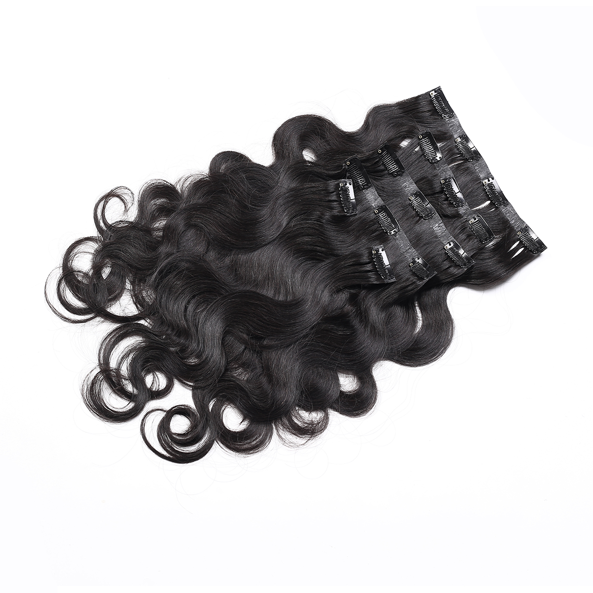 Lyric Selection 100% Human Hair PU Clip Ins Natural Color Virgin Hair 