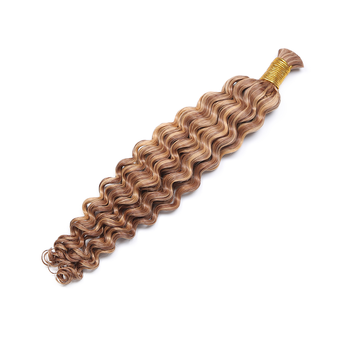 Lyric Selection 100% Human Hair Bulk P4/27 Highlight Color Virgin Hair Deep Wave Texture