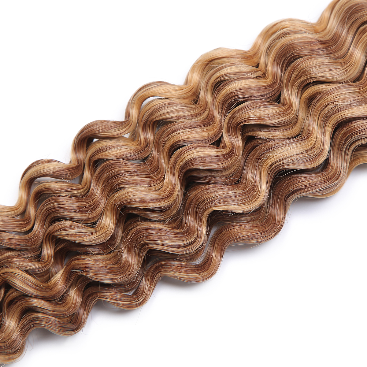 Lyric Selection 100% Human Hair Bulk P4/27 Highlight Color Virgin Hair Deep Wave Texture