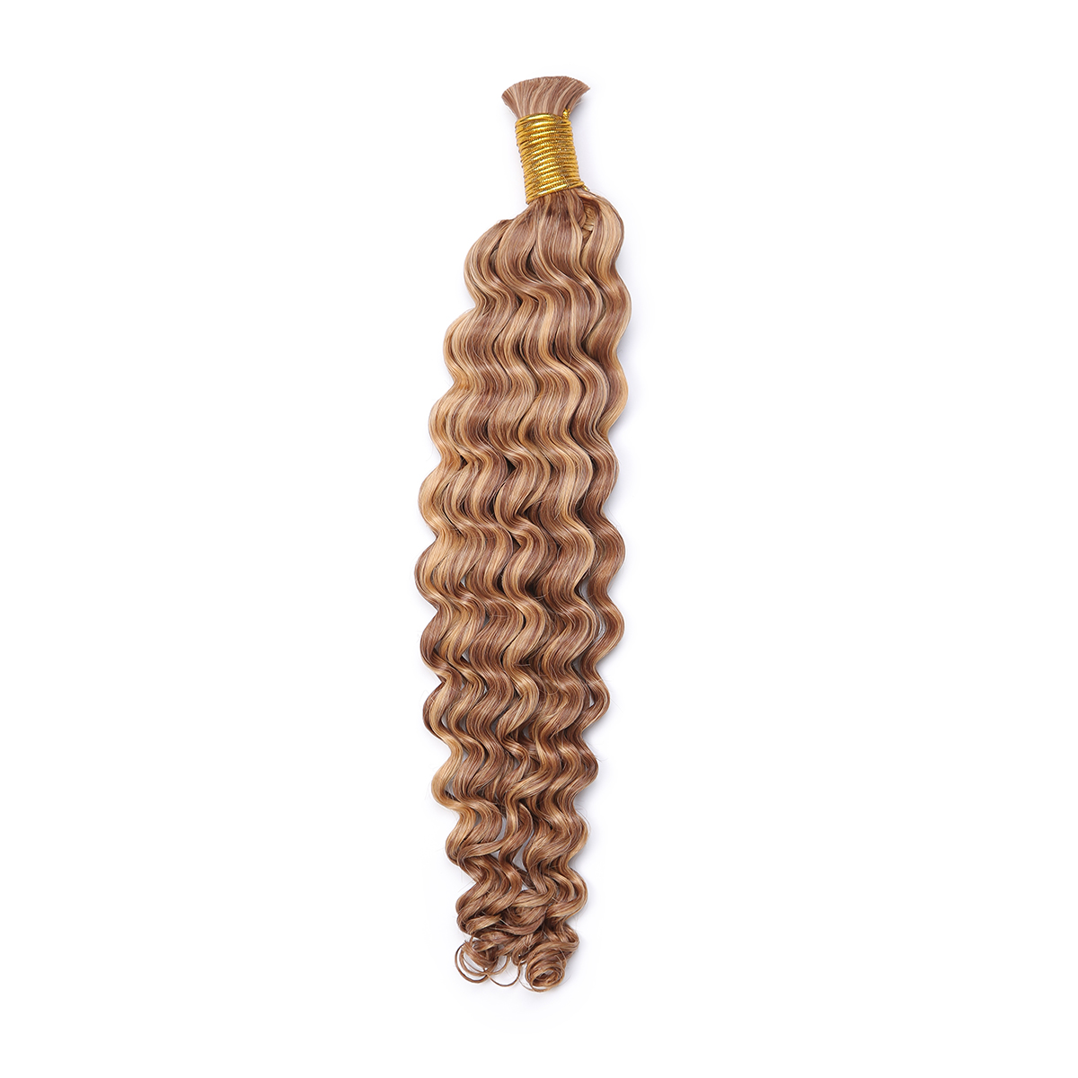 Lyric Selection 100% Human Hair Bulk P4/27 Highlight Color Virgin Hair Deep Wave Texture