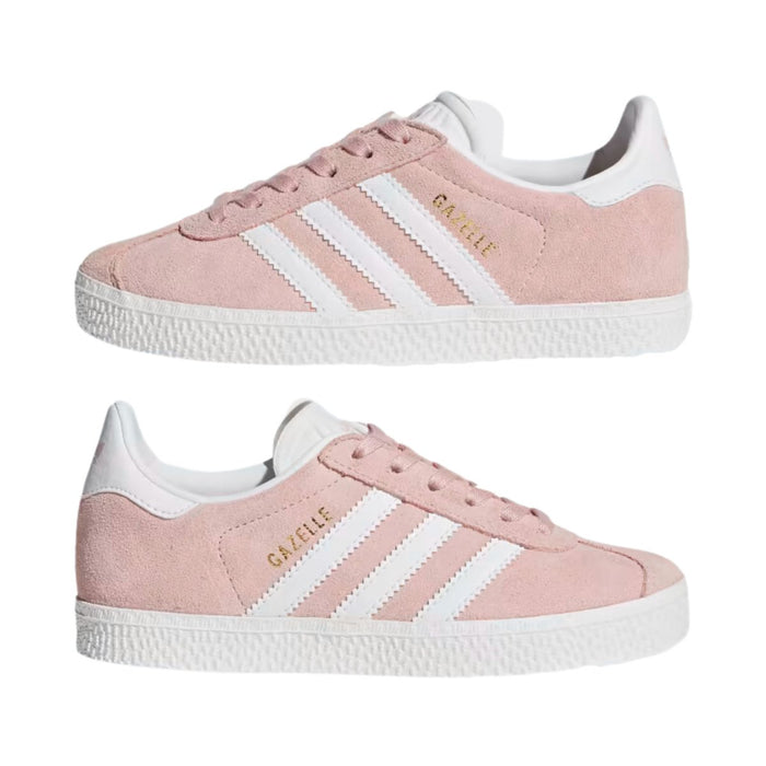 adittgdas Girl's Gazelle Icey Pink/Cloud White/Gold Metallic