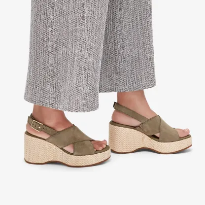 MANON WISH OLIVE NUBUCK