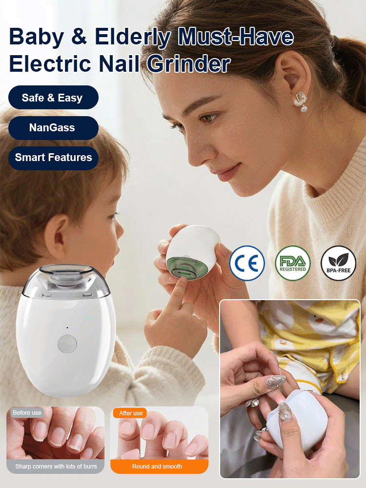 🔥【Safer Than Clippers】NailGlow™ Electric Nail Smoother - Salon-Perfect Nails in Just 3 Minutes!10-Year Warranty for Peace of Mind!