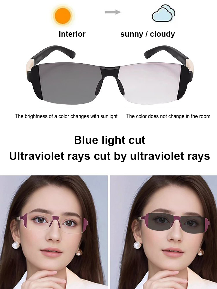 Smart Zoom Color-Changing Reading Glasses