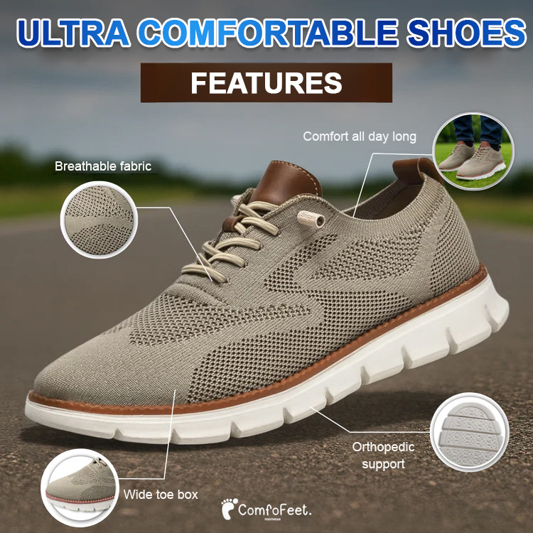 【Ultimate Comfort】Orthopaedic Shoes - 40% Wider, All-Day Support- Perfect for Wide Feet & Neuropathy