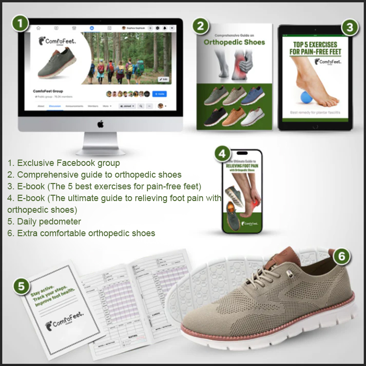 【Ultimate Comfort】Orthopaedic Shoes - 40% Wider, All-Day Support- Perfect for Wide Feet & Neuropathy