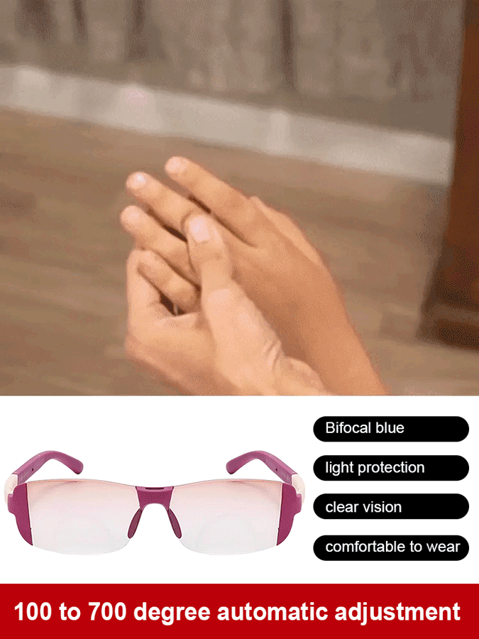 Smart Zoom Color-Changing Reading Glasses