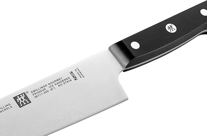 Zwilling 36133-000-0 7 részes önélező késblokk készlet, fa blokk, kés és olló speciális rozsdamentes acélból/műanyag nyéllel, Gourmet, kőris/sötétbarna