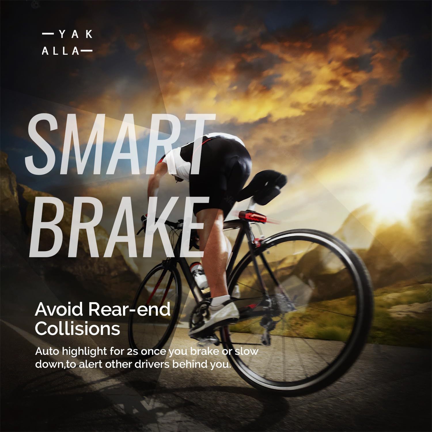 kerékpár hátsó lámpa riasztó