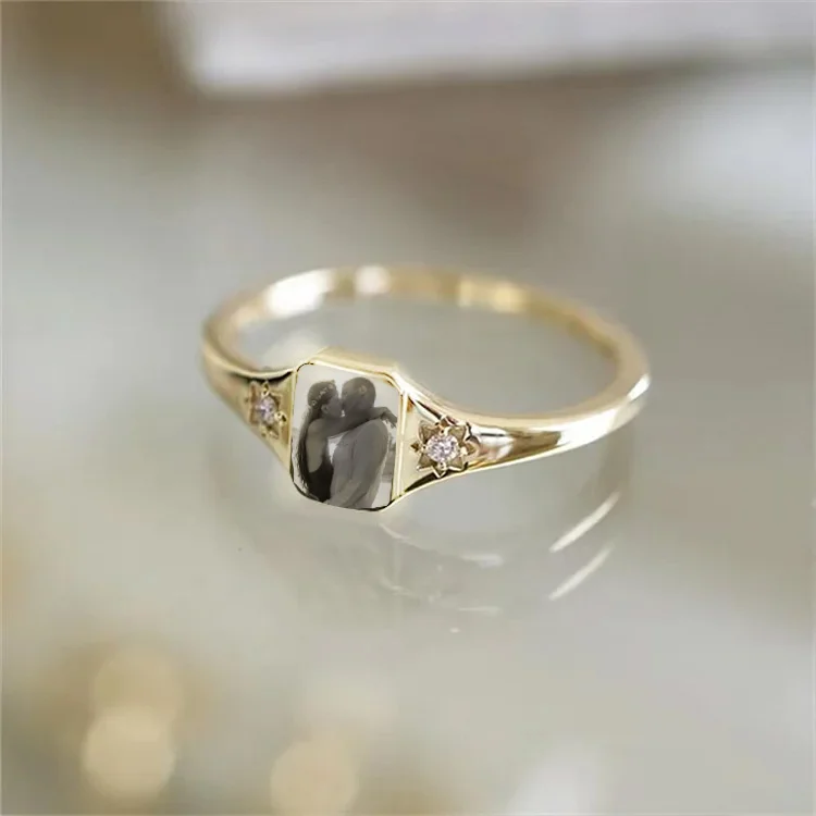 💏💞50% kedvezménnyel💝Személyes születésű fotógyűrű