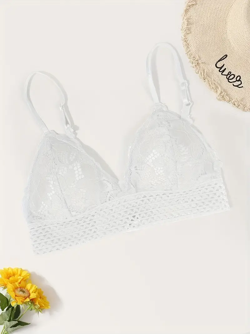 Virágos csipke kivágású csipkés melltartó