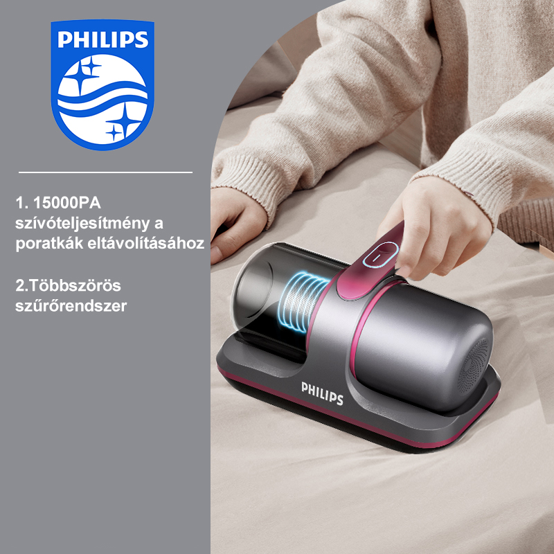 Philips otthoni UV sterilizáló vezeték nélküli poratkák eltávolítója