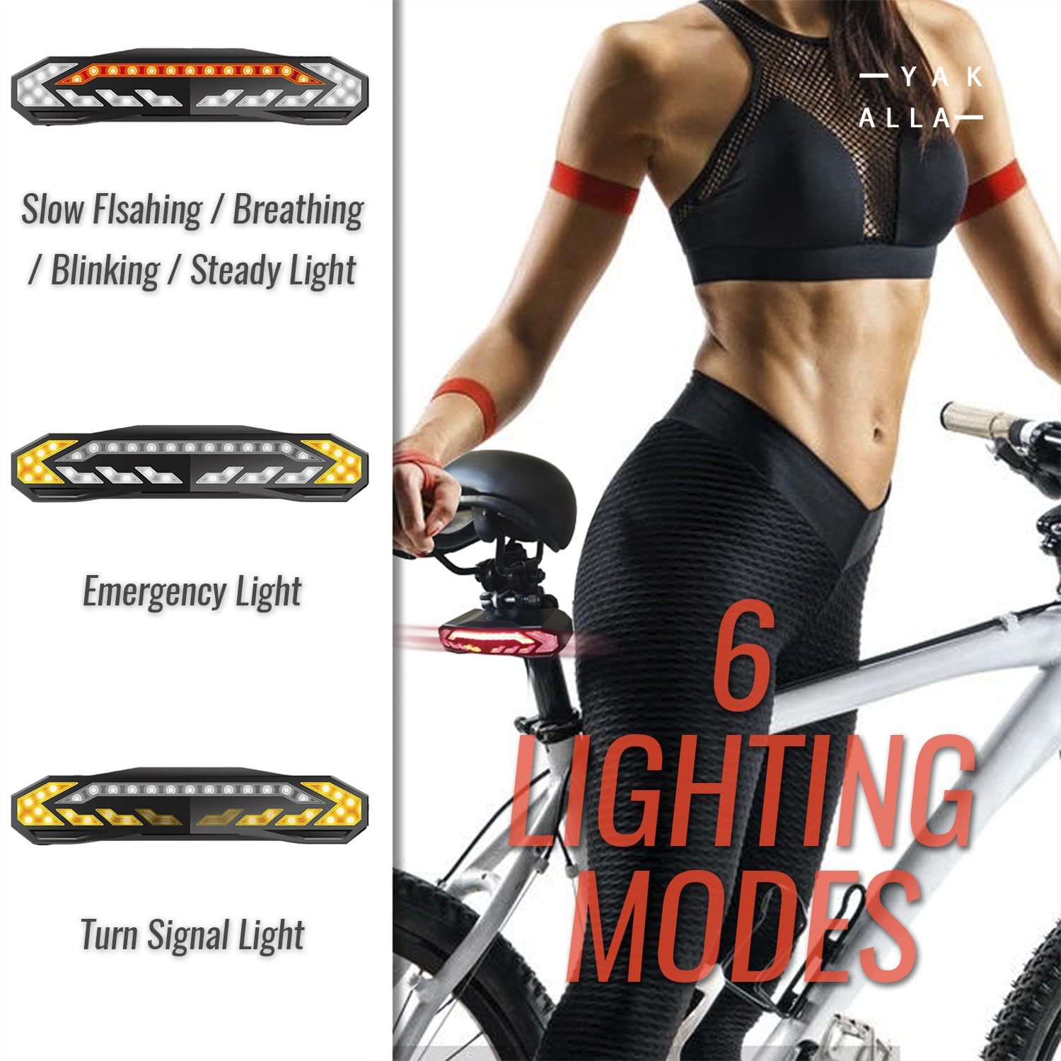 kerékpár hátsó lámpa riasztó