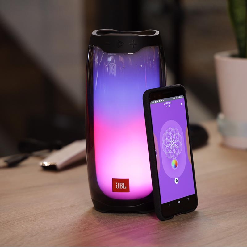 JBL Pulse 4 - Vízálló hordozható Bluetooth hangszóró fényshow-val