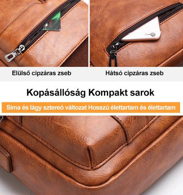 Egyszerű és hétköznapi férfi táska
