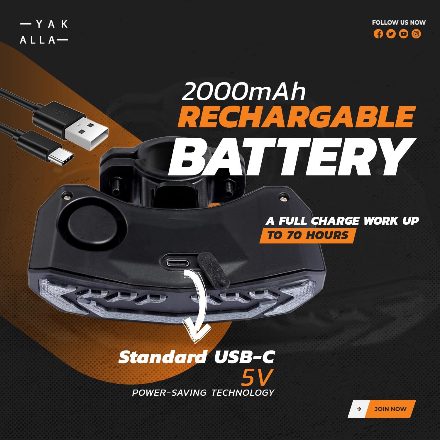 kerékpár hátsó lámpa riasztó