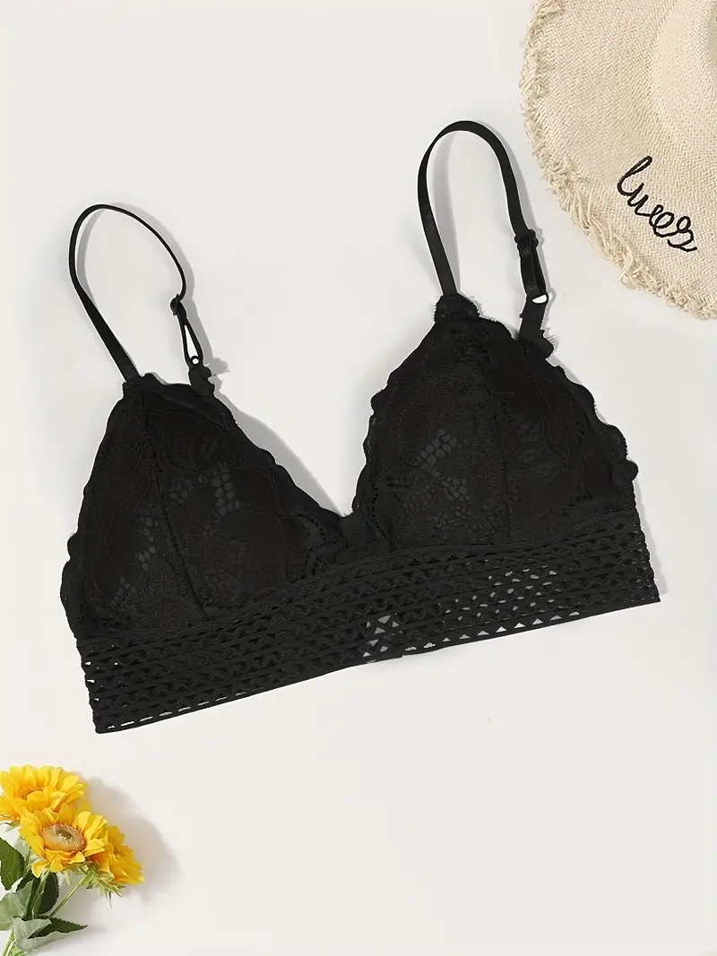 Virágos csipke kivágású csipkés melltartó