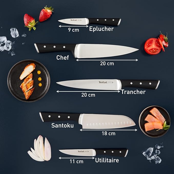 Tefal Ice Force késkészlet és késtartó 5 db-os