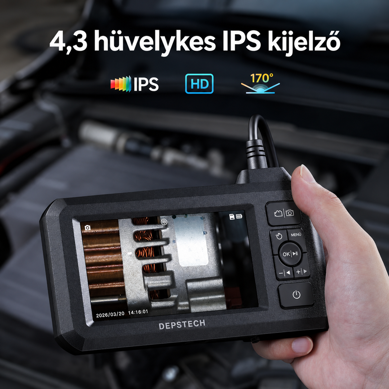 z a madármegfigyelésre alkalmas, ultra nagy felbontású, 512x384-es infravörös hőkamerás kamera 5 hüvelykes, forgatható, nagy felbontású érintőképernyővel, 1000 méteres érzékelési tartománnyal, 8x zoommal és 50 Hz-es frissítési frekvenciával rendelkezik,