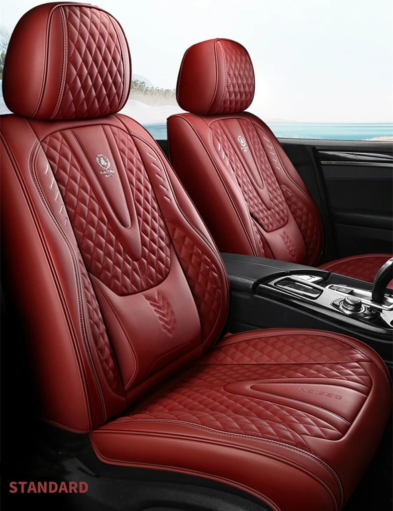 🚗Universal Car Seat Covers pentru 95% Sedan SUV Durabil din piele artificială perna scaunului include față și spate Cover Multi Culori