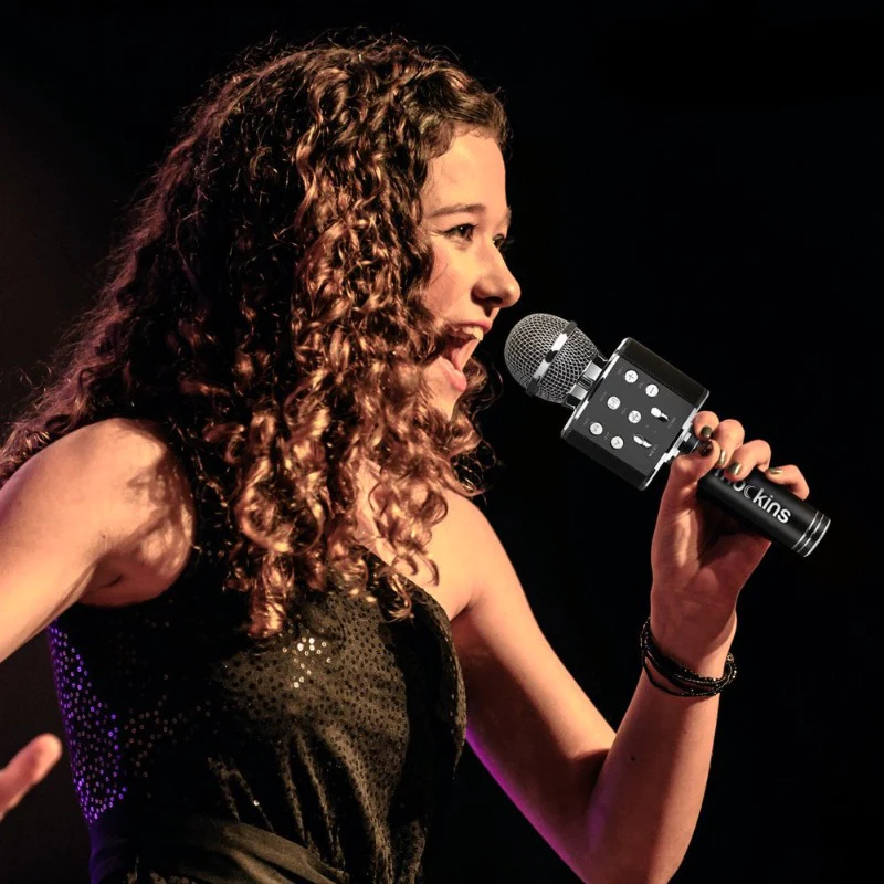Φορητό μικρόφωνο Karaoke - Μικρόφωνο με ενσωματωμένο ηχείο Bluetooth - Συμβατό με συσκευές IOS και Android