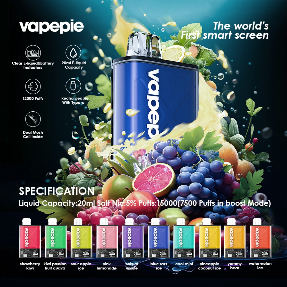 😈VAPEPIE Ultra 12000 PUFFS (peste 70.000 de recenzii pozitive)