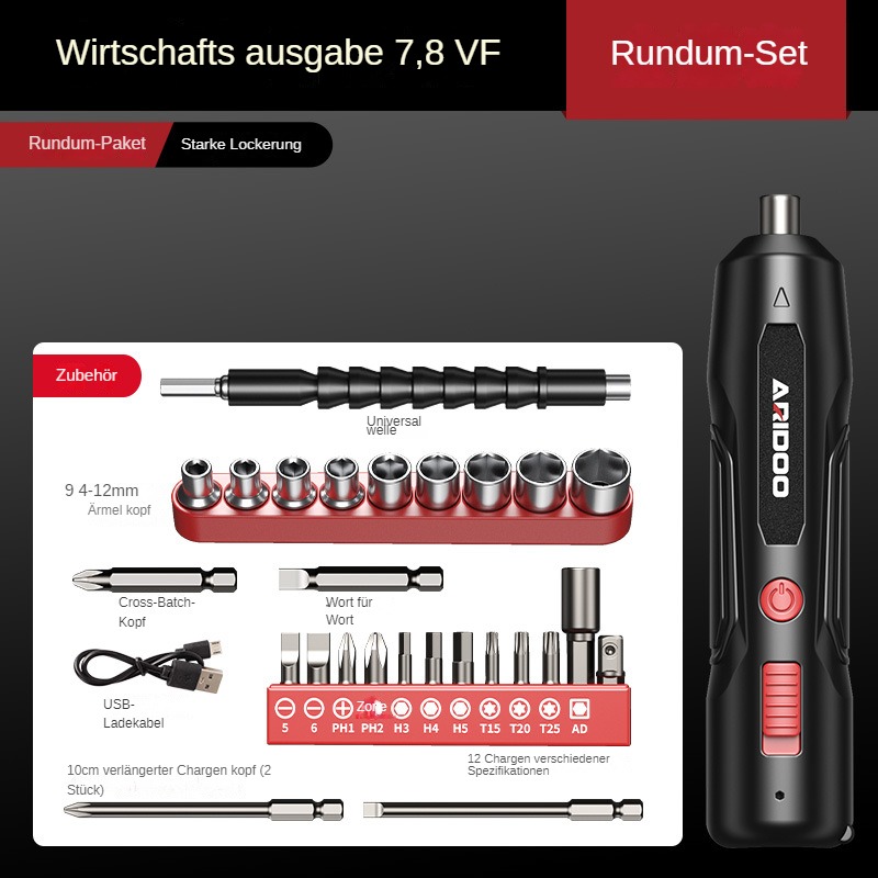 Multifunktionaler und leistungsstarker Elektroschrauber