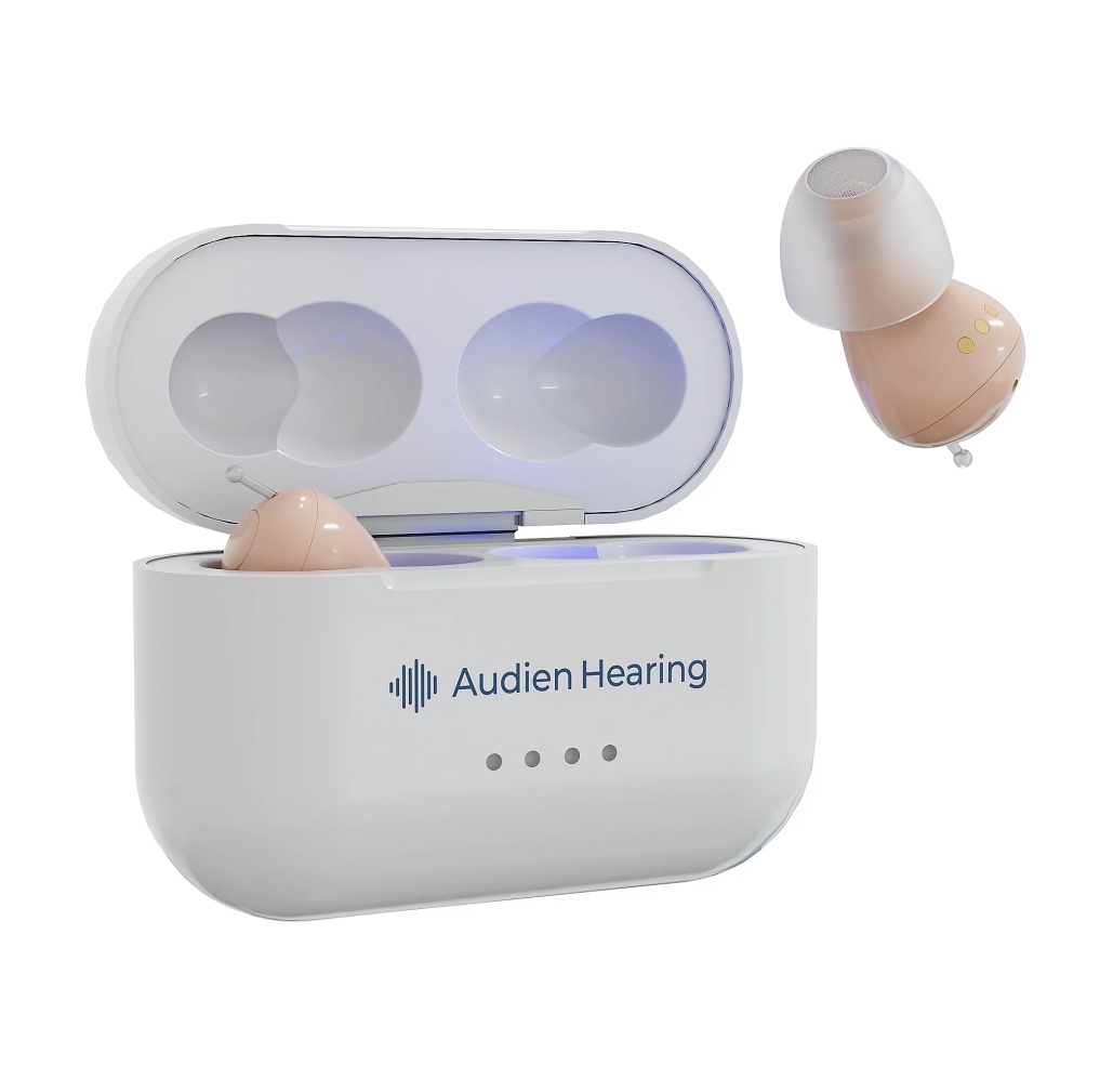 🎉New Year's Sale up to 90%💝✨ Buy 1 Get 1 Free ✨Audien Hearing Atom Pro 2 Rechargeable In Ear Hearing Aids