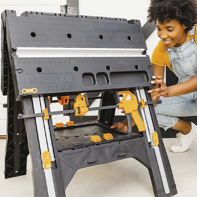 💝Soon to be sold out!!💝Last Day For Clearance,  Buy 2 Get 2 Free✨WORX 31" x 25" Pegasus Worktable With Clamps