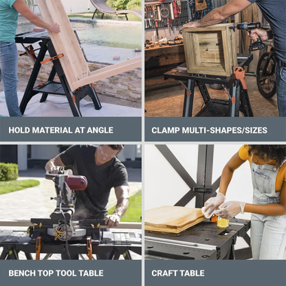 💝Soon to be sold out!!💝Last Day For Clearance,  Buy 2 Get 2 Free✨WORX 31" x 25" Pegasus Worktable With Clamps