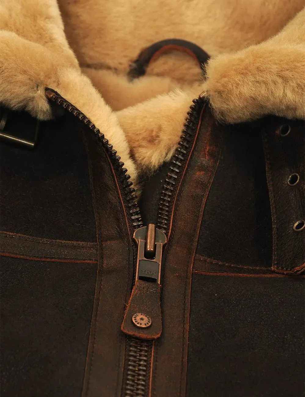 B-3 Bomberjacke aus Schaffell