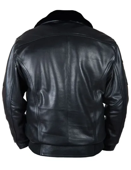 NEU ANKUNFT – TOP GUN JOLLY ROGERS FLIGHT LEDERJACKE SCHWARZ
