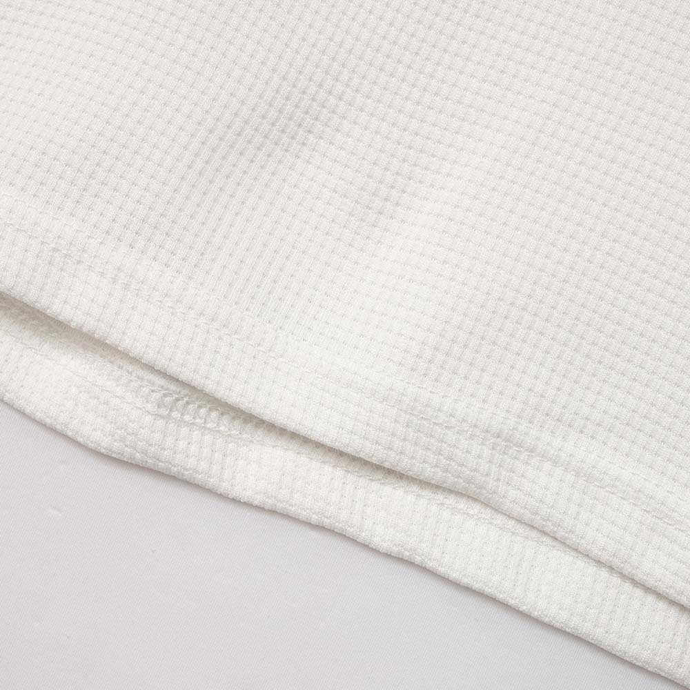 Mentede Nouveau Polo gaufré à manches longues pour hommes