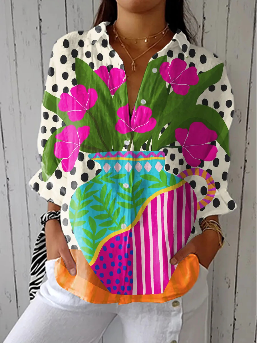 Chemisier Waverly™ avec vase fleuri