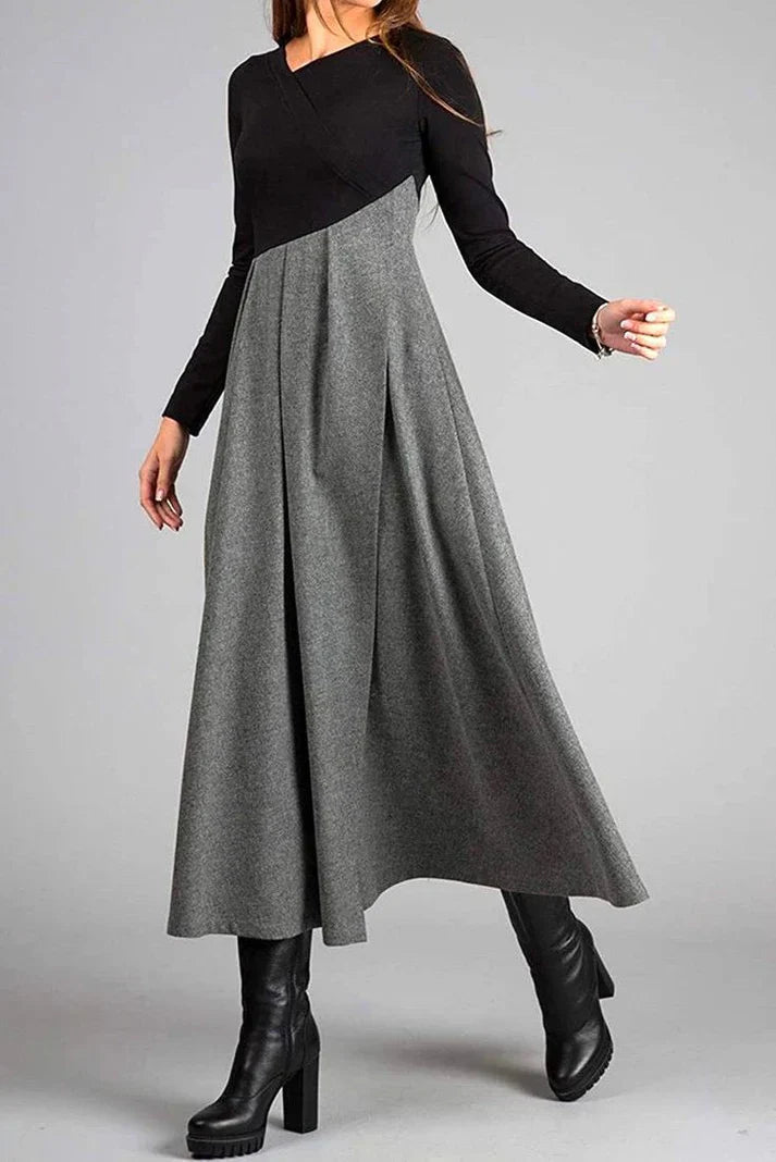 INNA - Robe maxi d'automne à manches longues