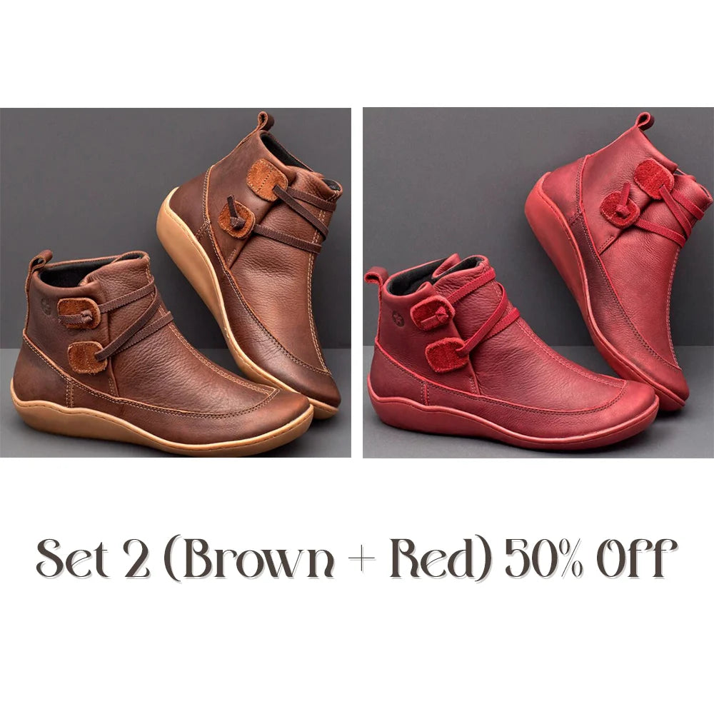 Last Day Promotion 45% OFF - Women'S Vintage Casual Short Ankle Boots