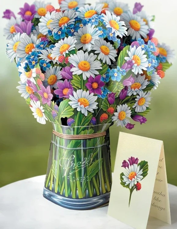💕Gift for Love🎁49% OFF💐Pop-Up Flower Bouquet Greeting Card💐