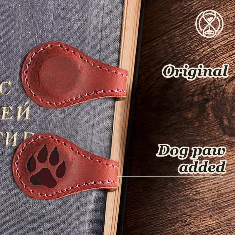 TimelessMark - LAST DAY SALE 70% OFF - Personalized Magnetic Leather Bookmark