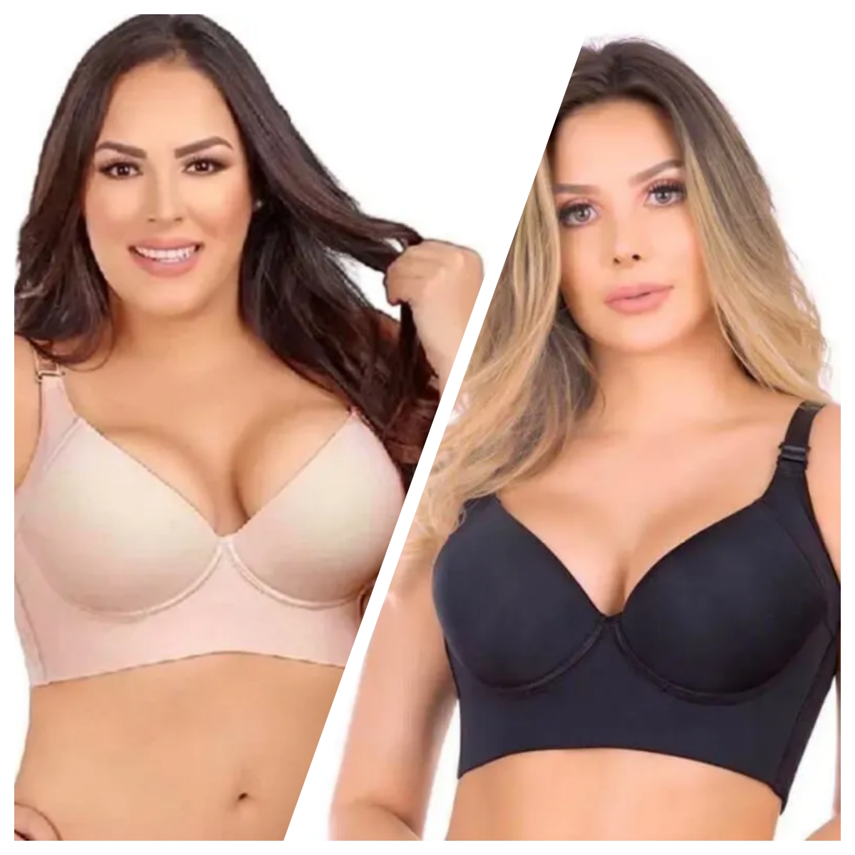 [Copy]🔥BUY 1 GET 1 FREE!!🔥BUY 2 FREE SHIPPING🔥Women's Deep Cup Bra Hide Back Fat Full Back Coverage Push Up Bra With Shapewear Incorporated