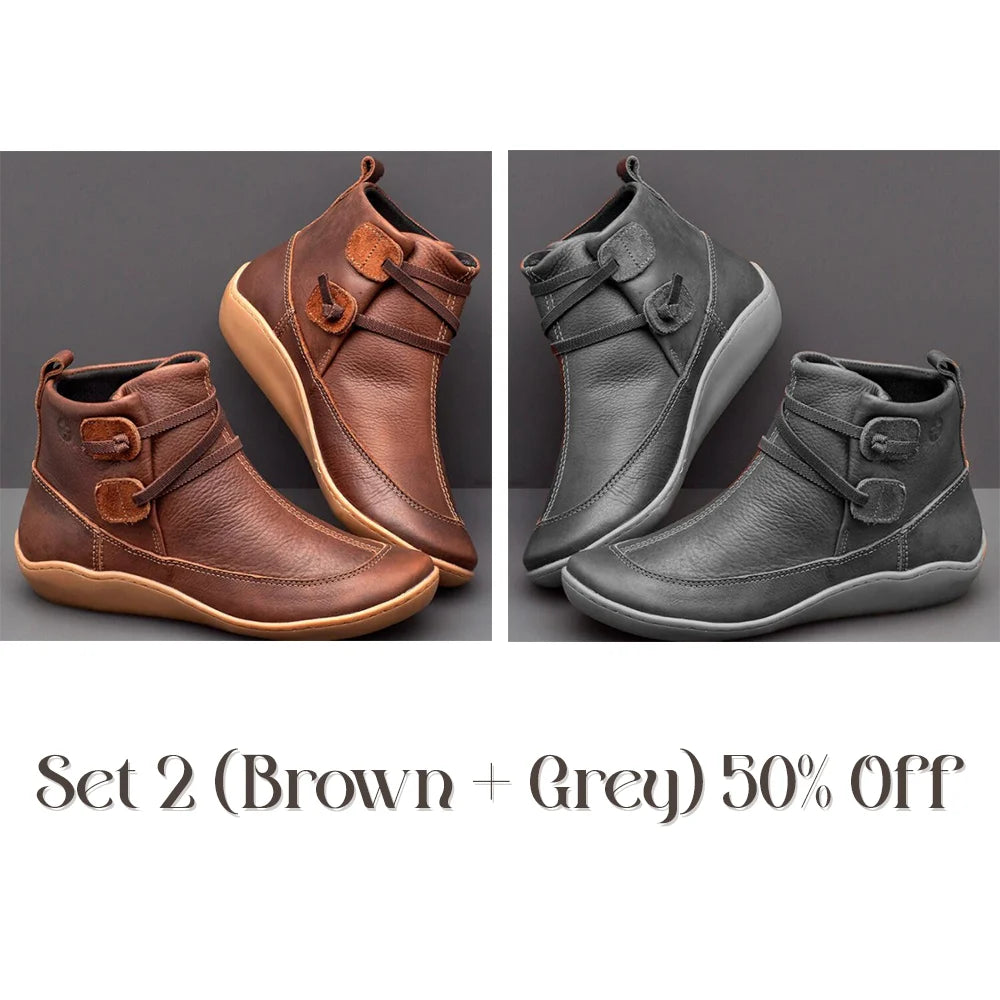 Last Day Promotion 45% OFF - Women'S Vintage Casual Short Ankle Boots