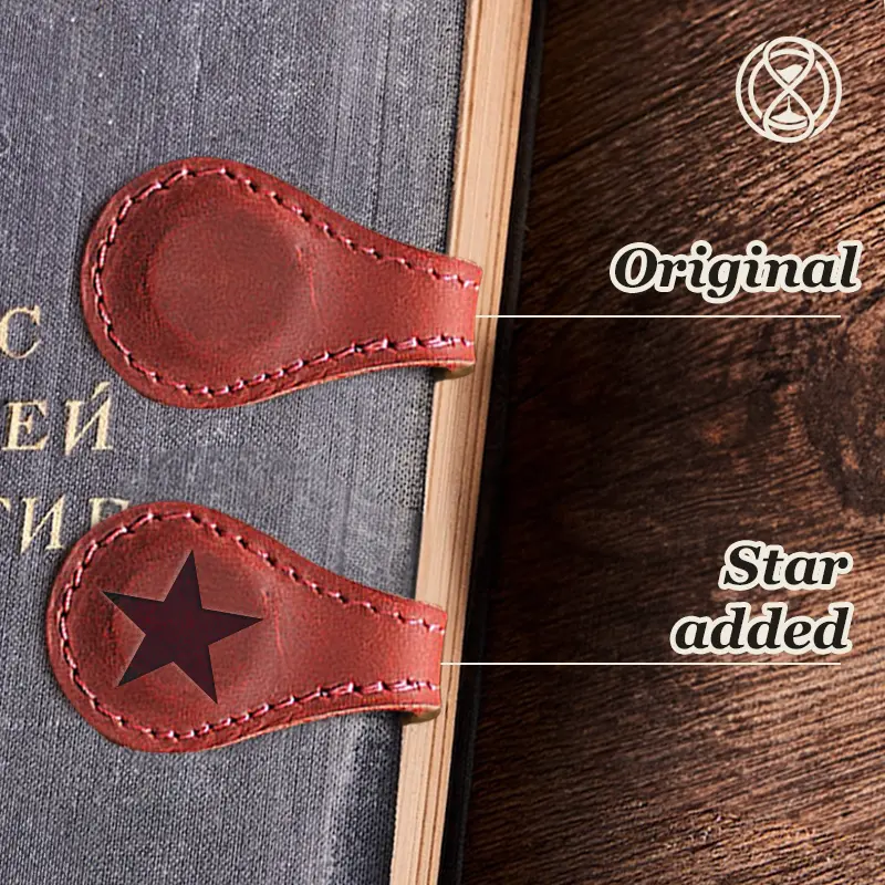 TimelessMark - LAST DAY SALE 70% OFF - Personalized Magnetic Leather Bookmark