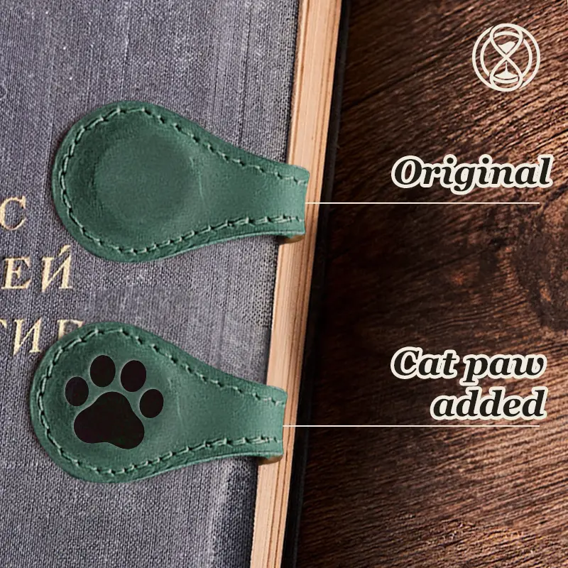 TimelessMark - LAST DAY SALE 70% OFF - Personalized Magnetic Leather Bookmark