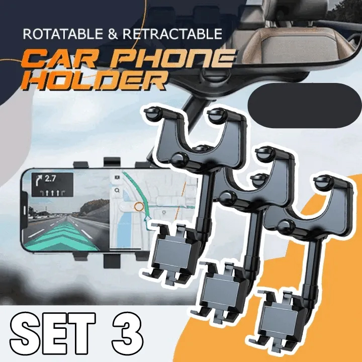 🔥LAST DAY PROMOTION - 40% OFF🔥Rearview Holder – Rotatable and Retractable Car Phone Holder