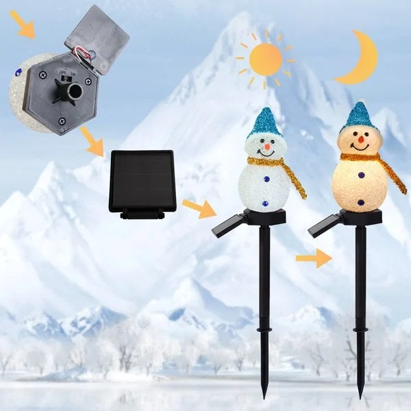🎁2023-Christmas Hot Sale🎁-- Waterproof solar snowman lamp