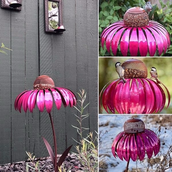 🔥LAST DAY 49% OFF🔥2024 Outdoor Flower Bird Feeder 🌹Spring Decoration💖