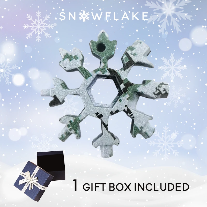 Snowflake - MultiTool 18-in-1 Stainless Steel Portable for Outdoor Adventure